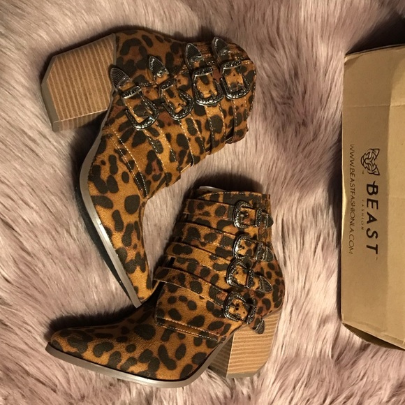 leopard booties - Picture 2 of 8